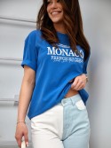 Two-color high-waisted denim shorts, light blue 70010 - Online store - Boutique